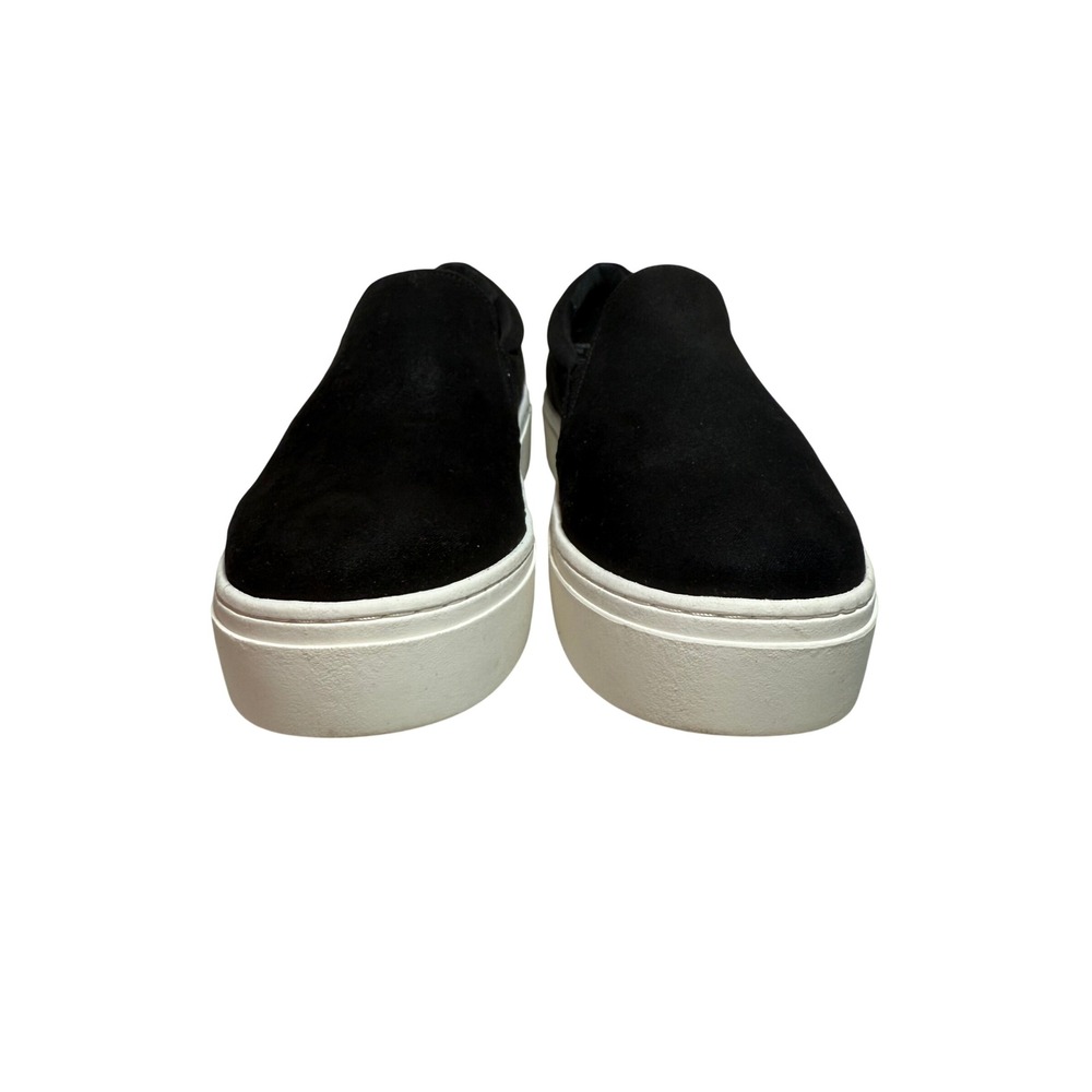 Lane Bryant Black Suede Platform Slip On Sneakers Shoes Women Size 8W